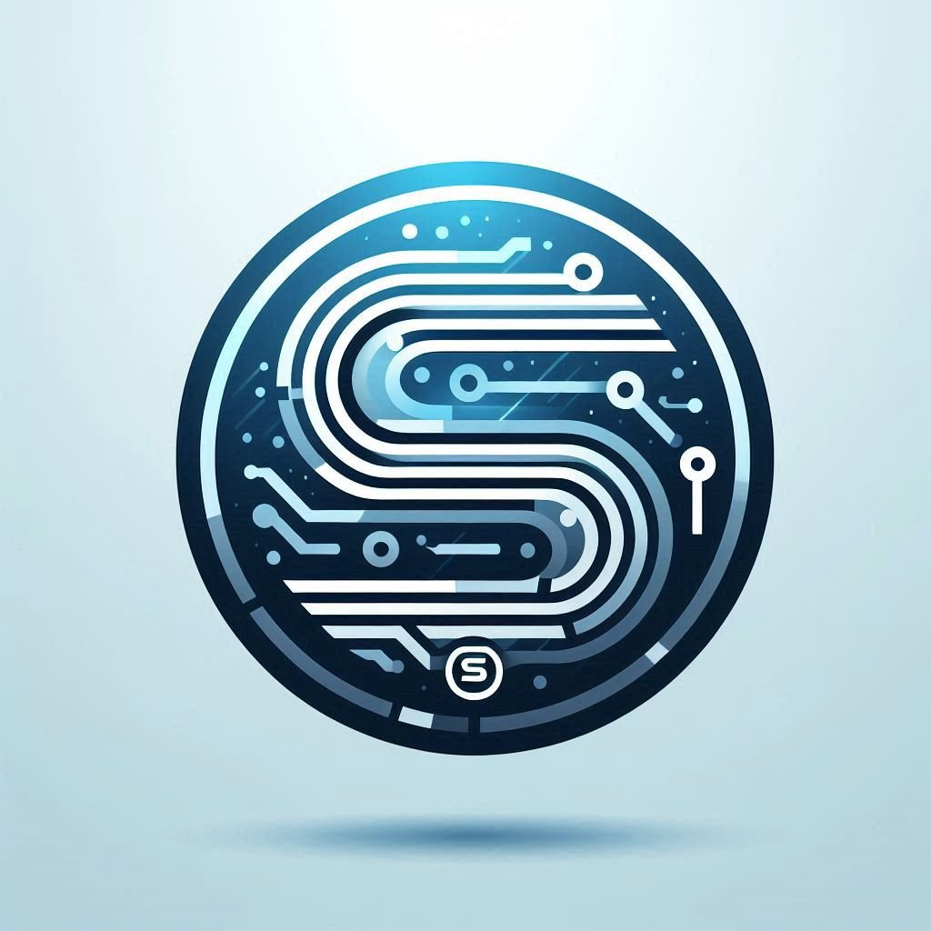 Minimalist S logo for reflective writing