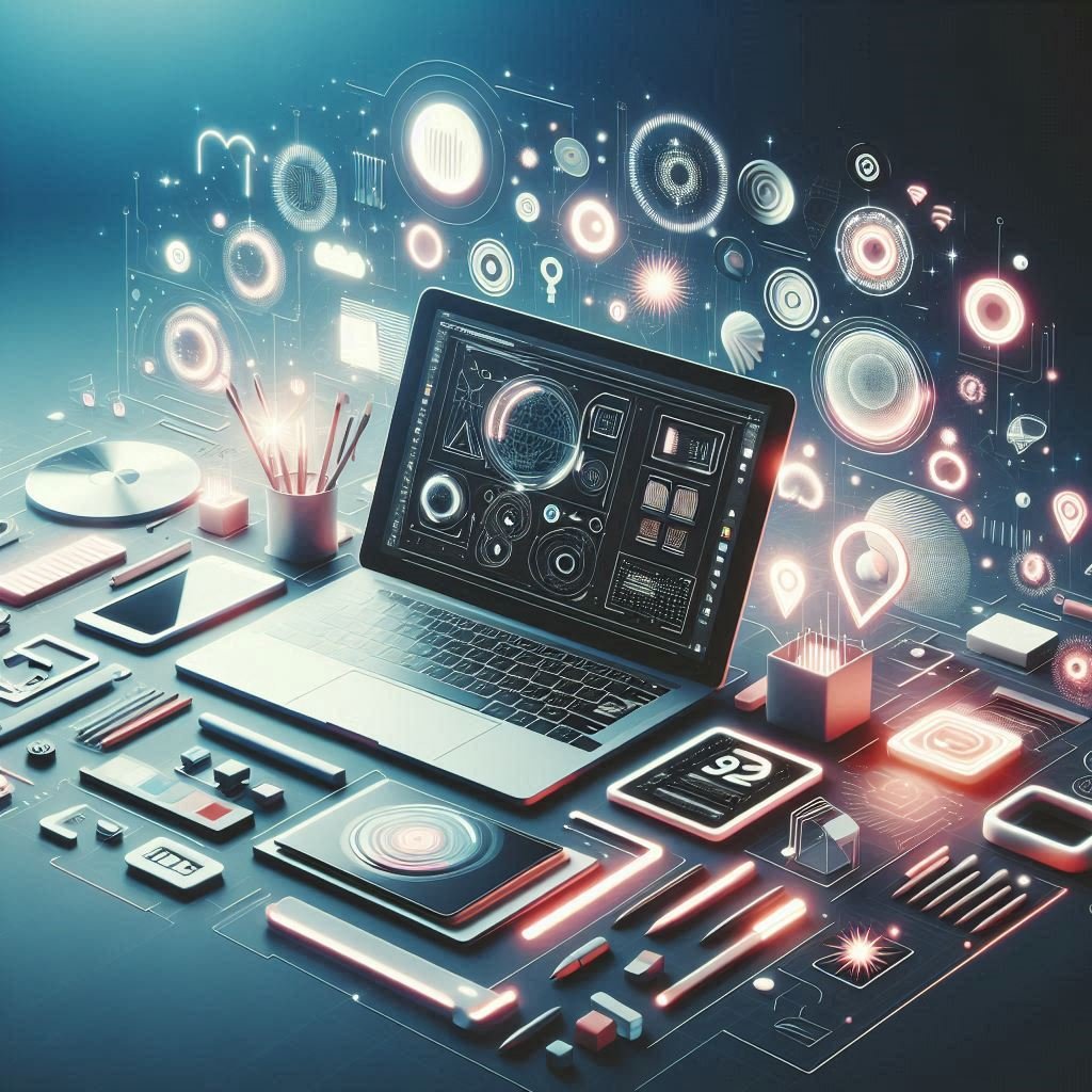 Visual elements flowing together to represent narrative and storytelling in design.:Design Suad Al-saati